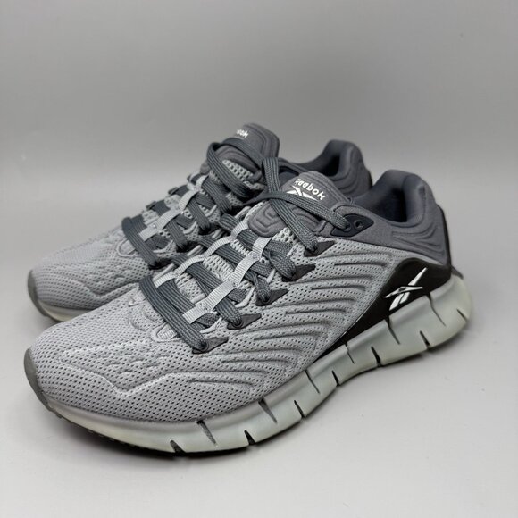 Reebok Mens Zig Dynamica Gray Running Shoes Sneakers Size 6 - Picture 3 of 9